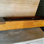  Κρεμάστρα- καπελιέρα ξύλινη, μεσοπολέμου με 6 γάντζους. Μήκος 1 μέτρο, πλάτος 23 εκατοστά