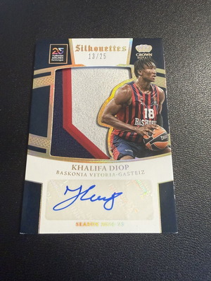 2024-25 Crown Royale Euroleague Silhouettes Khalifa Diop card like new