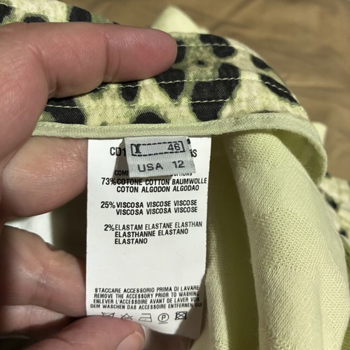 Roberto Cavalli skirt like new, size L, lemon-light green