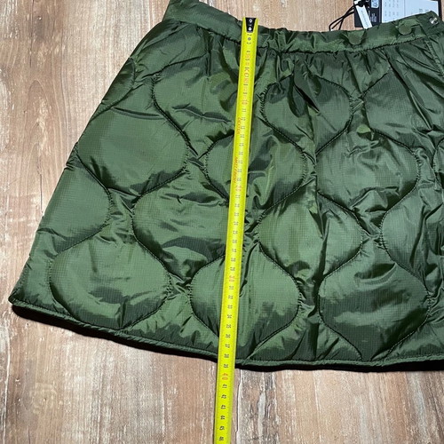 Weekday mini wrap quilted skirt new with tags, khaki, XS/S