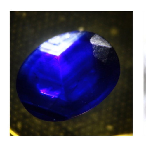 Sapphire Ceylon faceted natural 2.70 Ct used