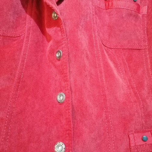 Kirsten blazer red fine corduroy size L like new