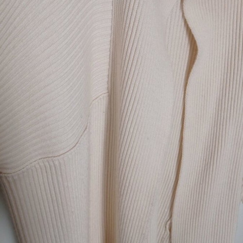 Women's thick cardigan like new, ivory, 3/4 sleeves
