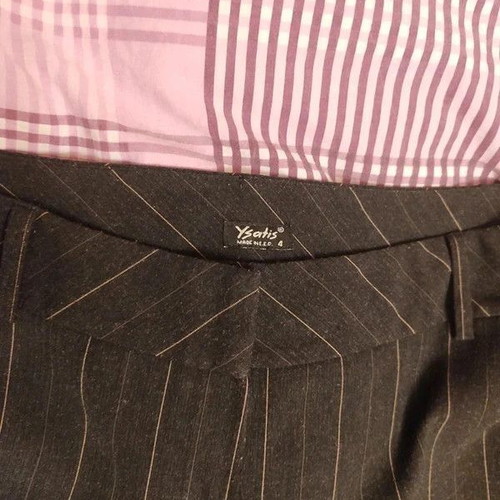 Ysatis Must Have striped pants used with pockets black