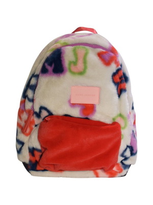 Marc Jacobs Faux Fur Graffiti Logo Backpack like new