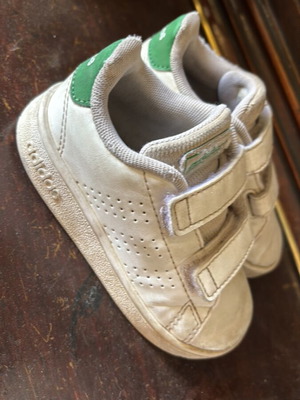 Adidas kids' white sneakers size 23