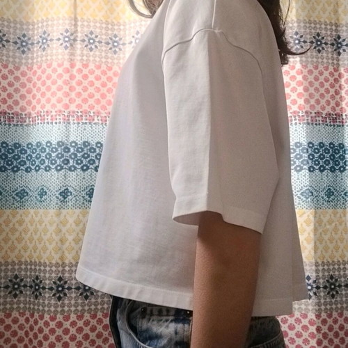 Supply & Demand sports shirt like new, cotton, white and pink