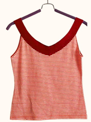 Morgan striped top with lurex, size S/M, like new