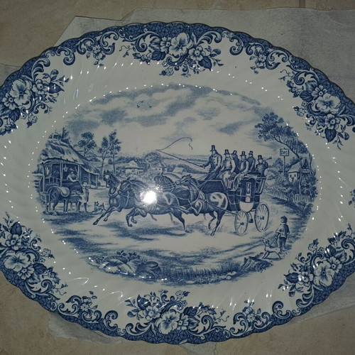 Oval Plate Passing Through Johnson Bros Coaching Scenes new