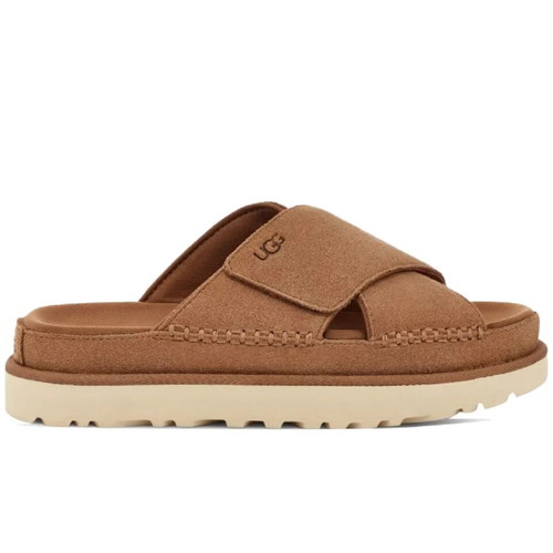 Ugg Goldenstar Cross Slide Sandals like new, suede, size 40