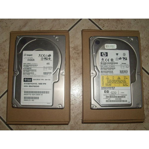 SCSI Hard Drives used, 72GB and 146GB, Sun Microsystems server