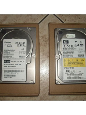 SCSI Hard Drives used, 72GB and 146GB, Sun Microsystems server