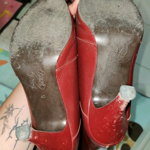 Tommy Hilfiger collaboration Zendaya & Tommy boots used, size 40, burgundy