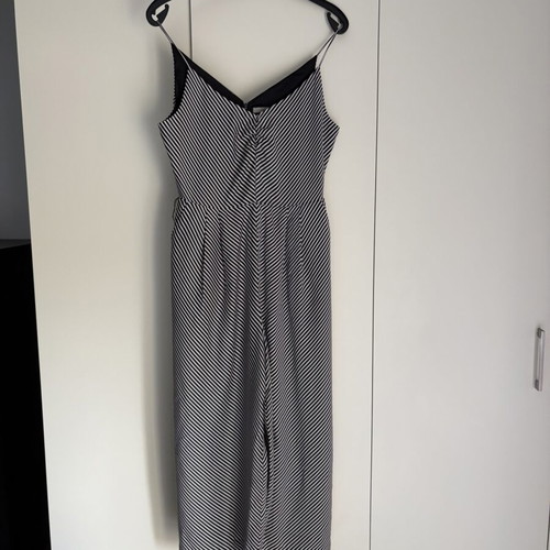 H&M jumpsuit with black and white stripes