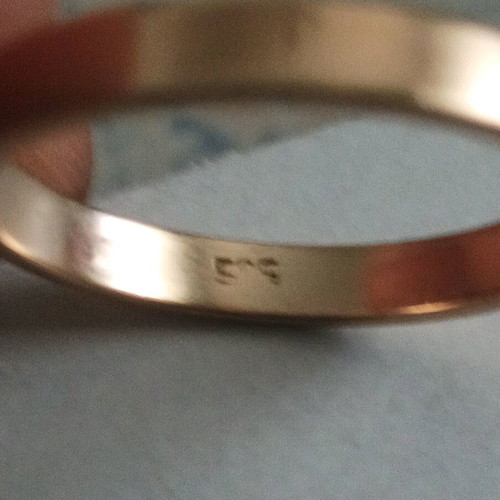 14K Gold Solitaire Ring Used