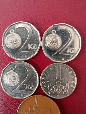 Czech Republic coins 5 different new