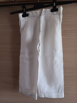 Children's pants like new, white, for 4 years old
