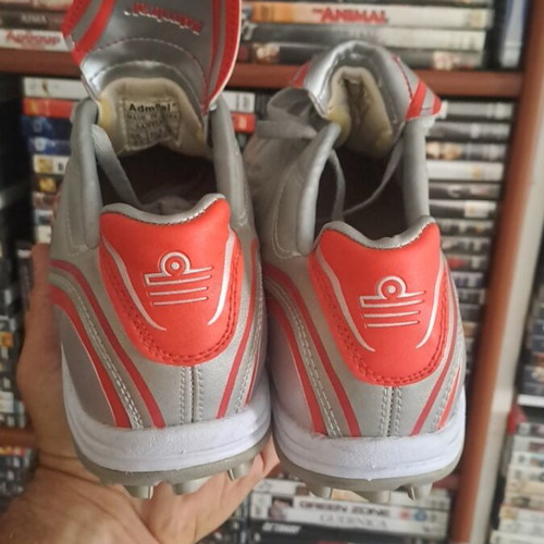 Admiral football shoes size 44, grey and red