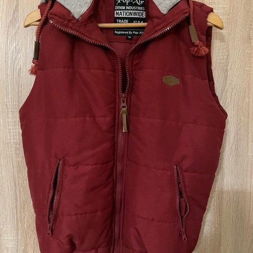 Pop Air jacket sleeveless men's like new, red size M