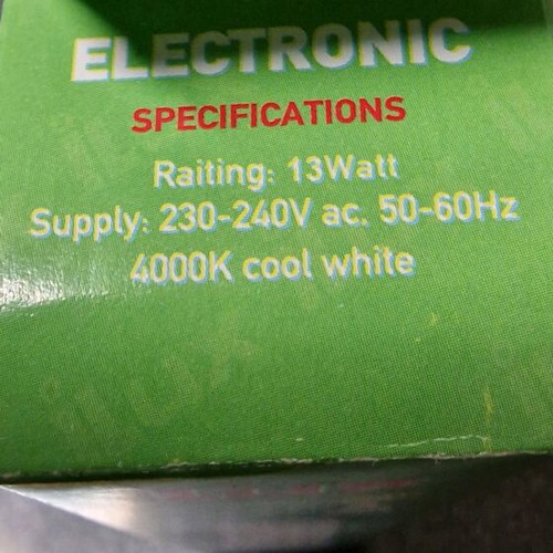 iLux Fluorescent Lamps 13W 70W new, 4000K cool white