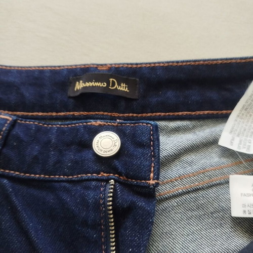 Massimo Dutti straight leg jeans women's blue size 42 like new