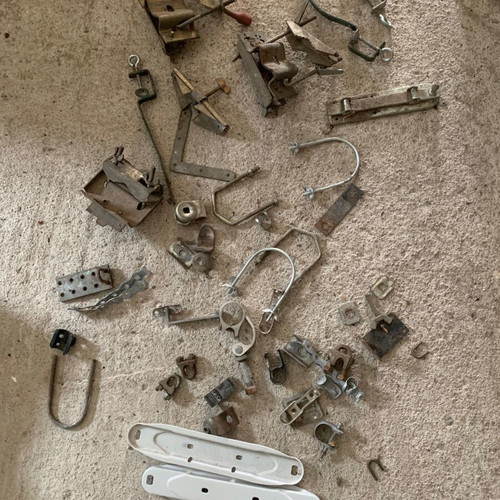 Various iron fittings used for constructions