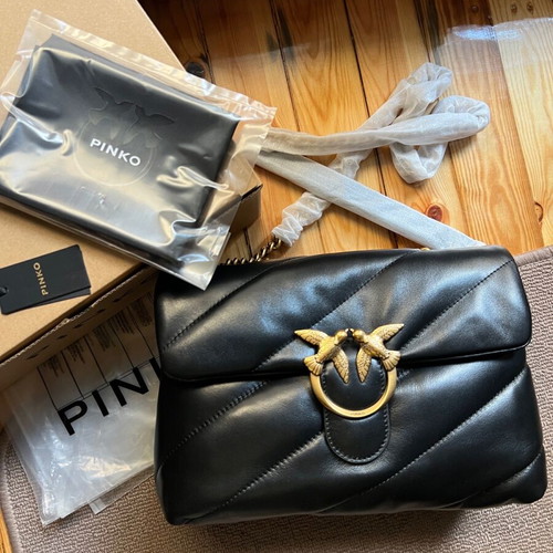 Pinko shoulder bag new, large size, black