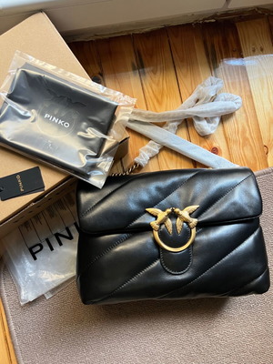 Pinko τσάντα ώμου καινούργια, μεγάλο μέγεθος, μαύρη