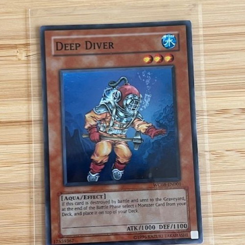 Yugioh Card Deep Diver near mint, World Championship 08 set 001
