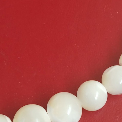 Selenite necklace, 42 cm