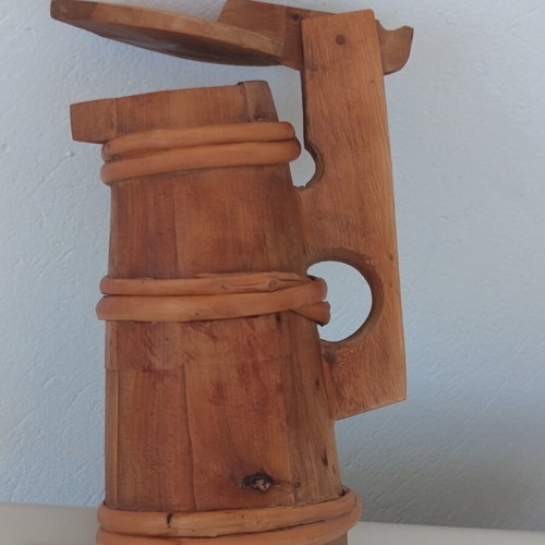 Wooden traditional handmade vessel like new