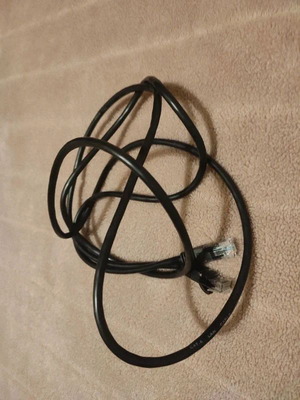 Ethernet LAN Cable CAT.6 2m like new, black