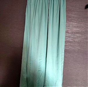 Μακρυά φούστα σατέν στο χρώμα της μέντας σε s νούμερο trf zara