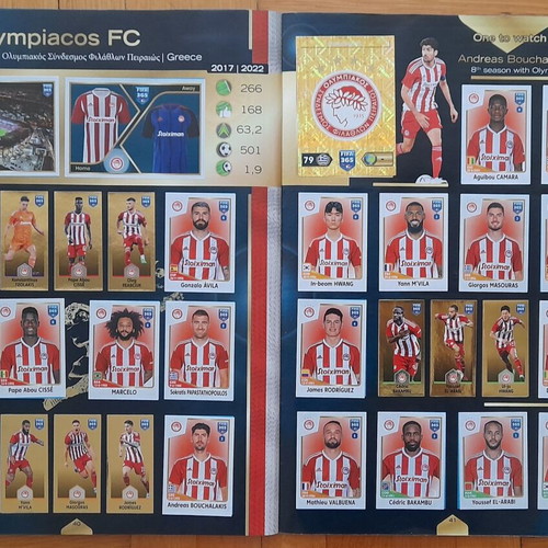 FIFA 365 2023 sticker album used, complete