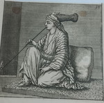 Jeune Juifve 1702 χαλκογραφία, νεαρή Εβραία της Σμύρνης με τσιμπούκι