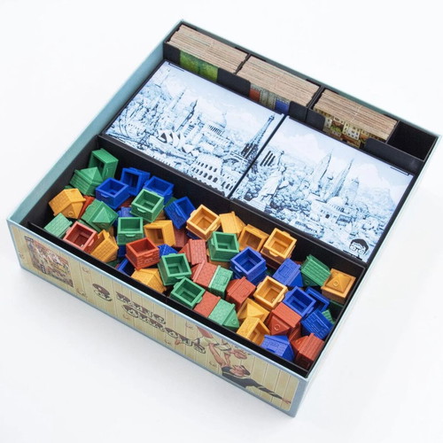 Cities Board Game Organizer New 3D Printed Insert for Sleeved Cards