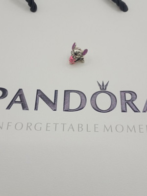 Pandora Charm Stitch new, pink and silver