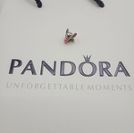 Pandora Charm Stitch new, pink and silver