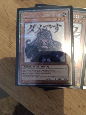 Yu-Gi-Oh Ghost Belle & Haunted Mansion like new