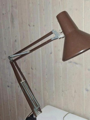 Vintage Danish architect lamp, brown, E27 fitting