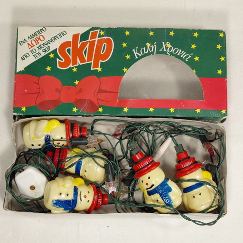 Skip Christmas Lights vintage used with original box