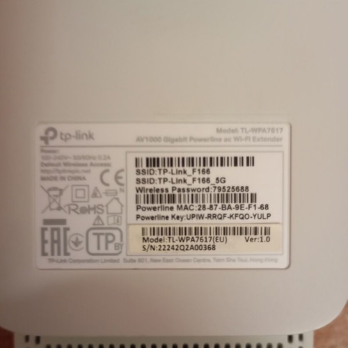 TP-Link AC powerline WiFi router