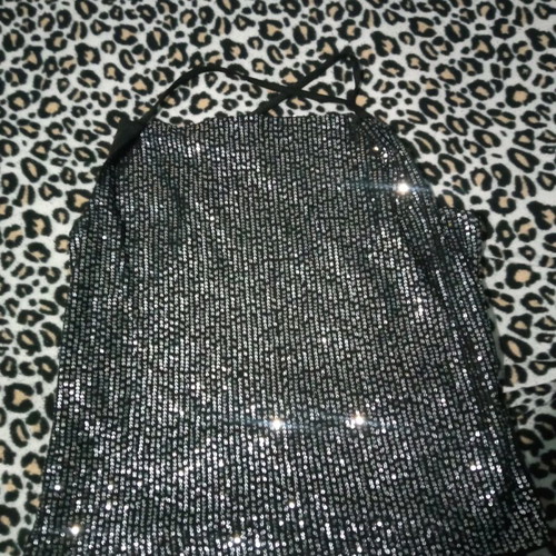 Black sequin t-shirt large like new
