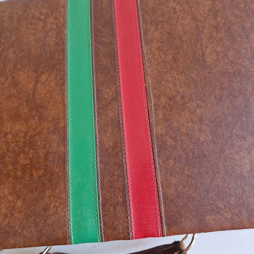 Backgammon in leather case used