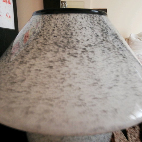 Glass table lamp used