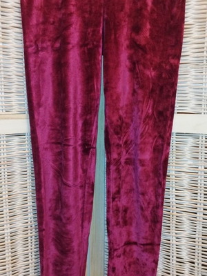 Venus Victoria velour leggings pants used, size M, fuchsia