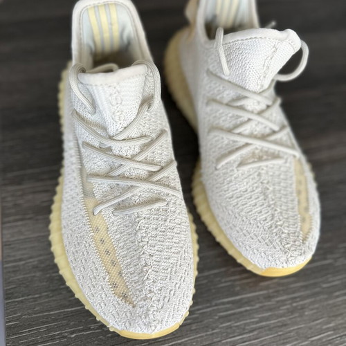 Yeezy women's sneakers size 38, beige-white