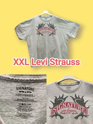 Levi Strauss men's T-shirt XXL 100% cotton like new, gray