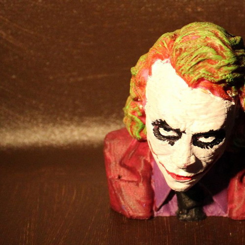 The Joker figure 3D printed and hand-painted new