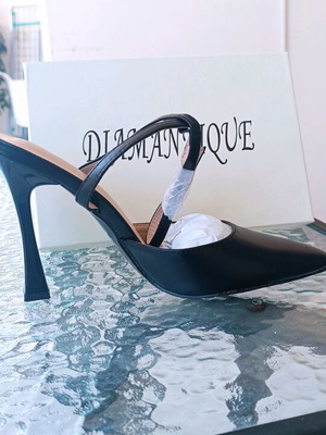 Γυναικεία παπούτσια Diamond Supply με τακούνι αφόρετα, μαύρα, νούμερο 38